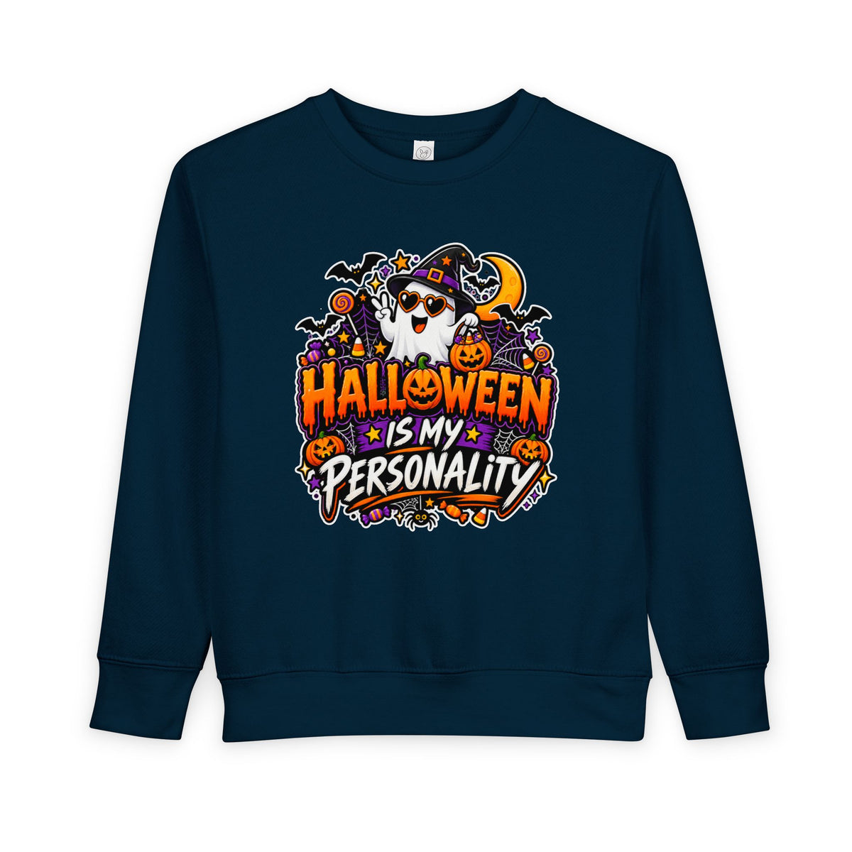 Bad to the Bone Halloween Toddler Sweatshirt