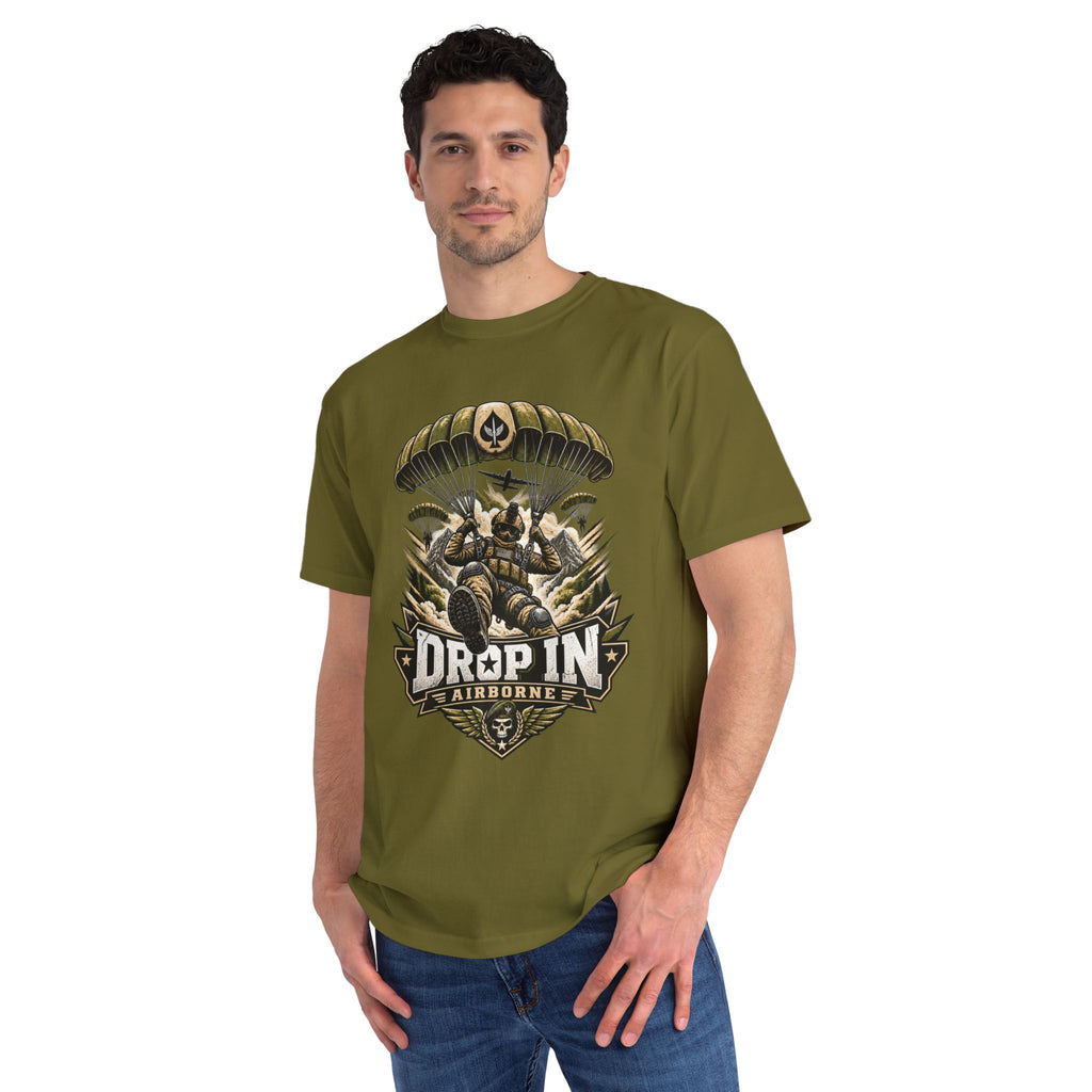 Drop In Airborne — Organic Unisex T-Shirt