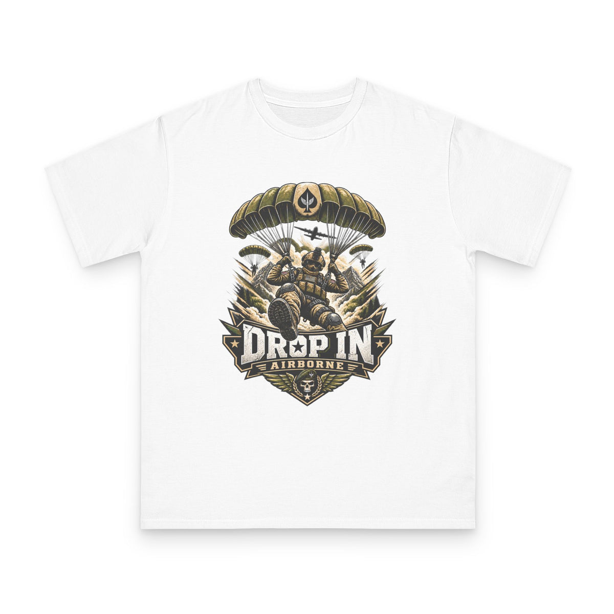 Drop In Airborne — Organic Unisex T-Shirt