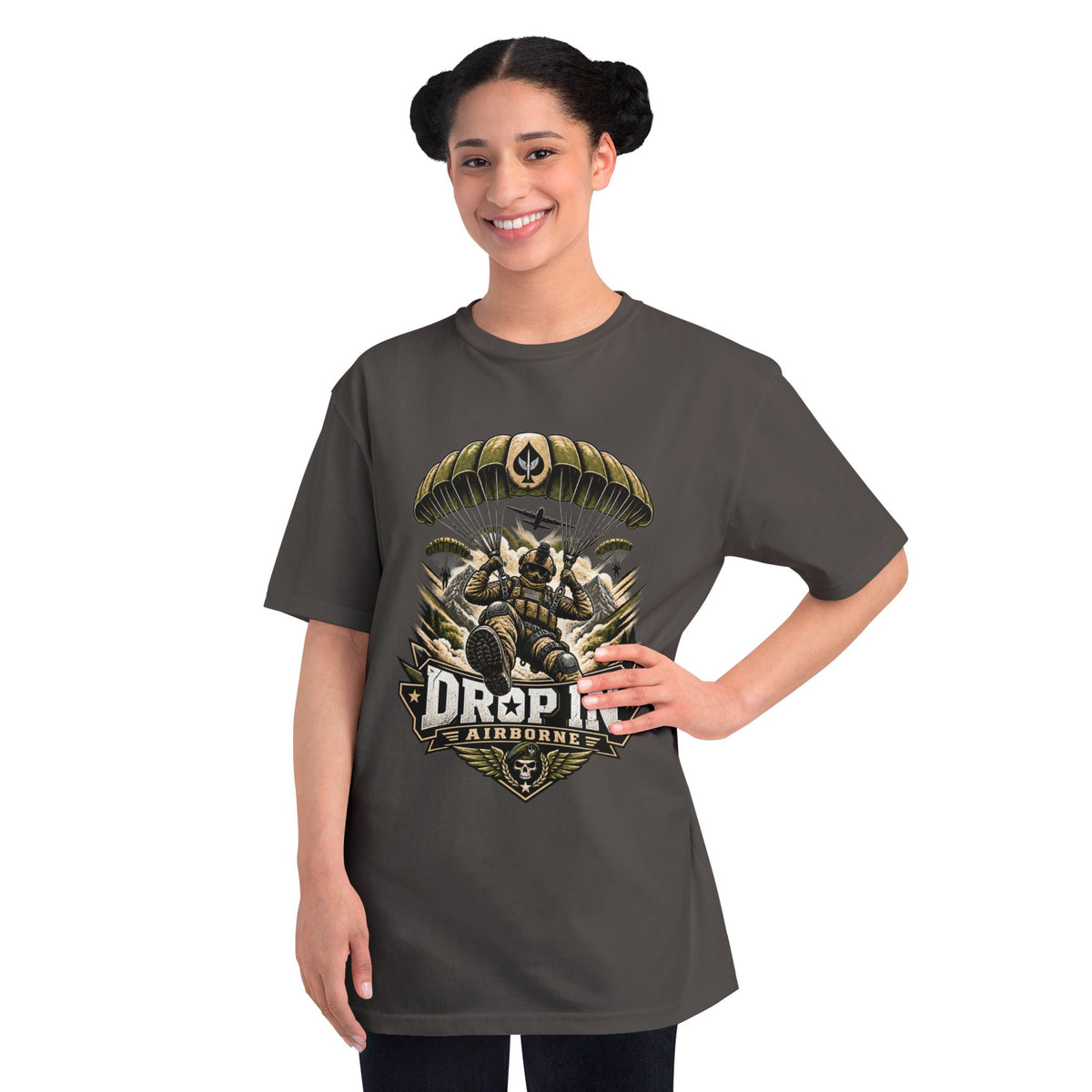 Drop In Airborne — Organic Unisex T-Shirt