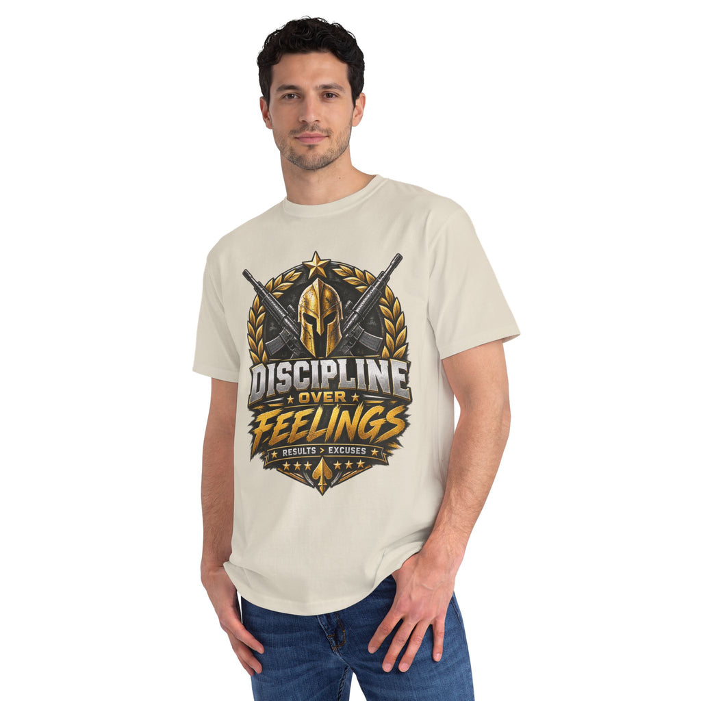 Discipline Over Feeling — Organic Unisex T-Shirt