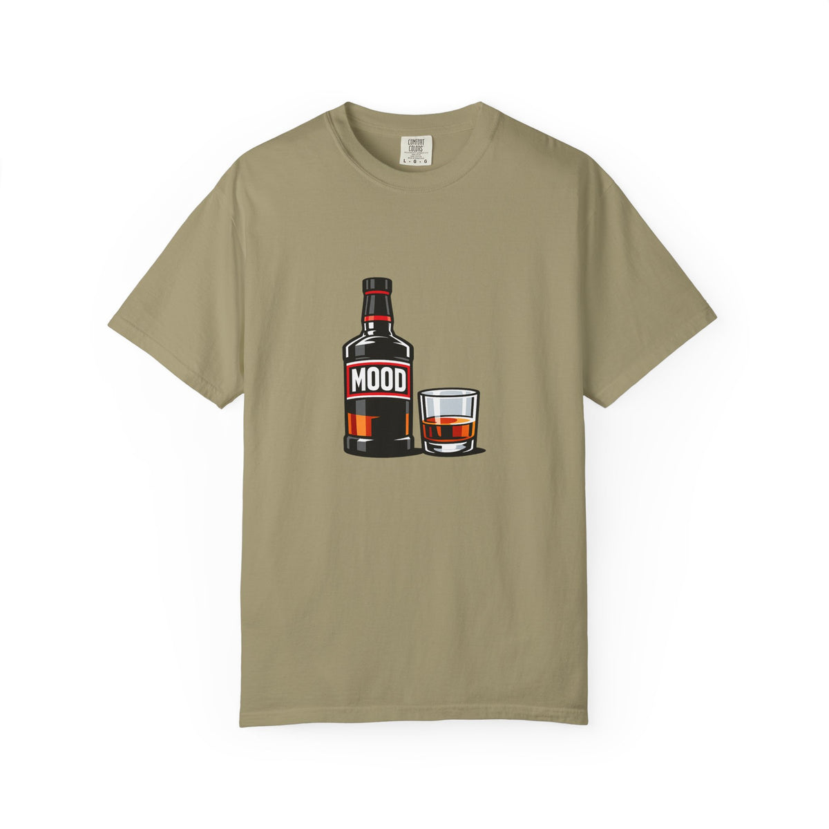 Mood Whiskey Bottle and Glass T-Shirt | Drinking Illustration