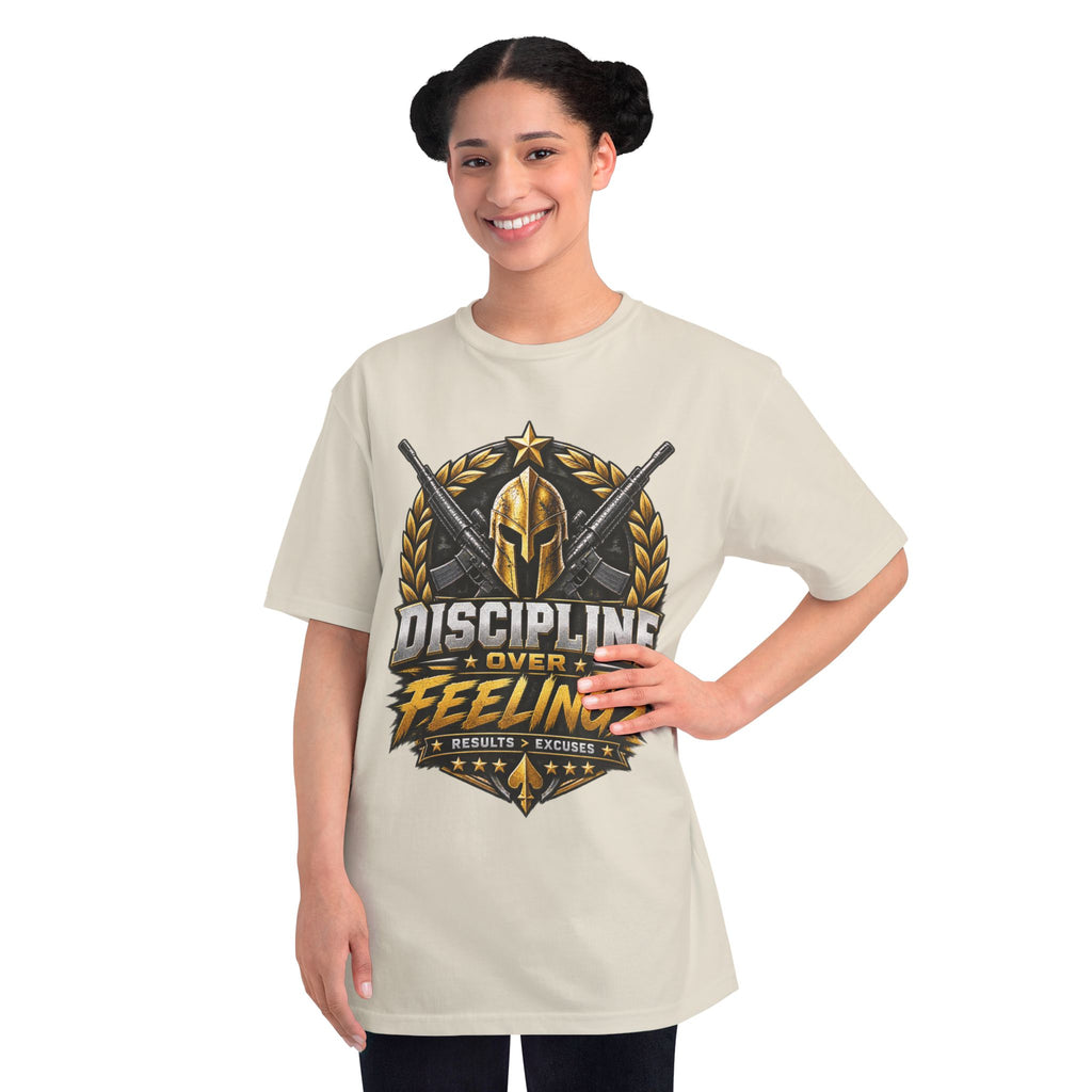 Discipline Over Feeling — Organic Unisex T-Shirt