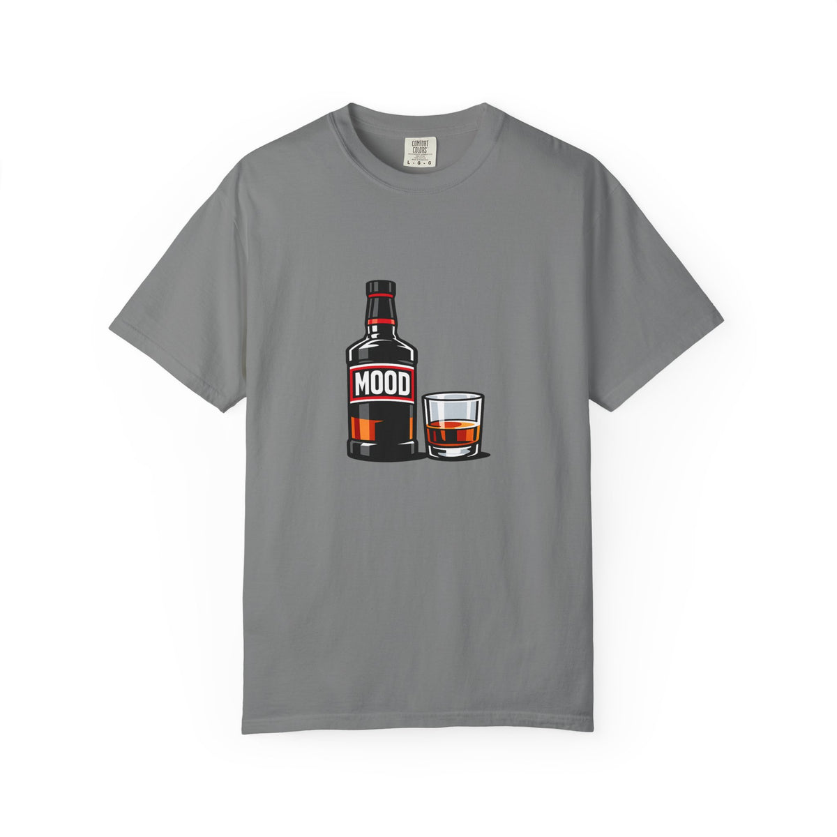 Mood Whiskey Bottle and Glass T-Shirt | Drinking Illustration