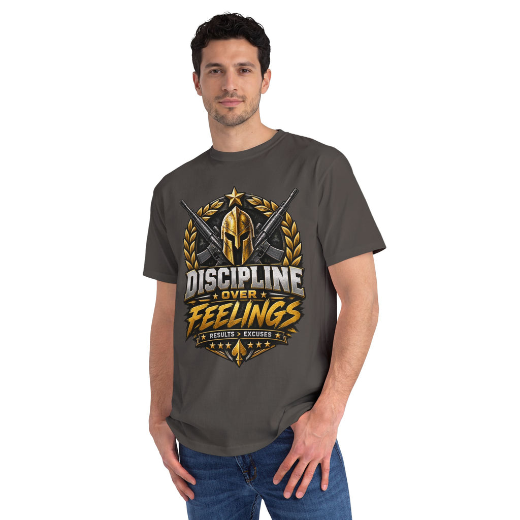 Discipline Over Feeling — Organic Unisex T-Shirt