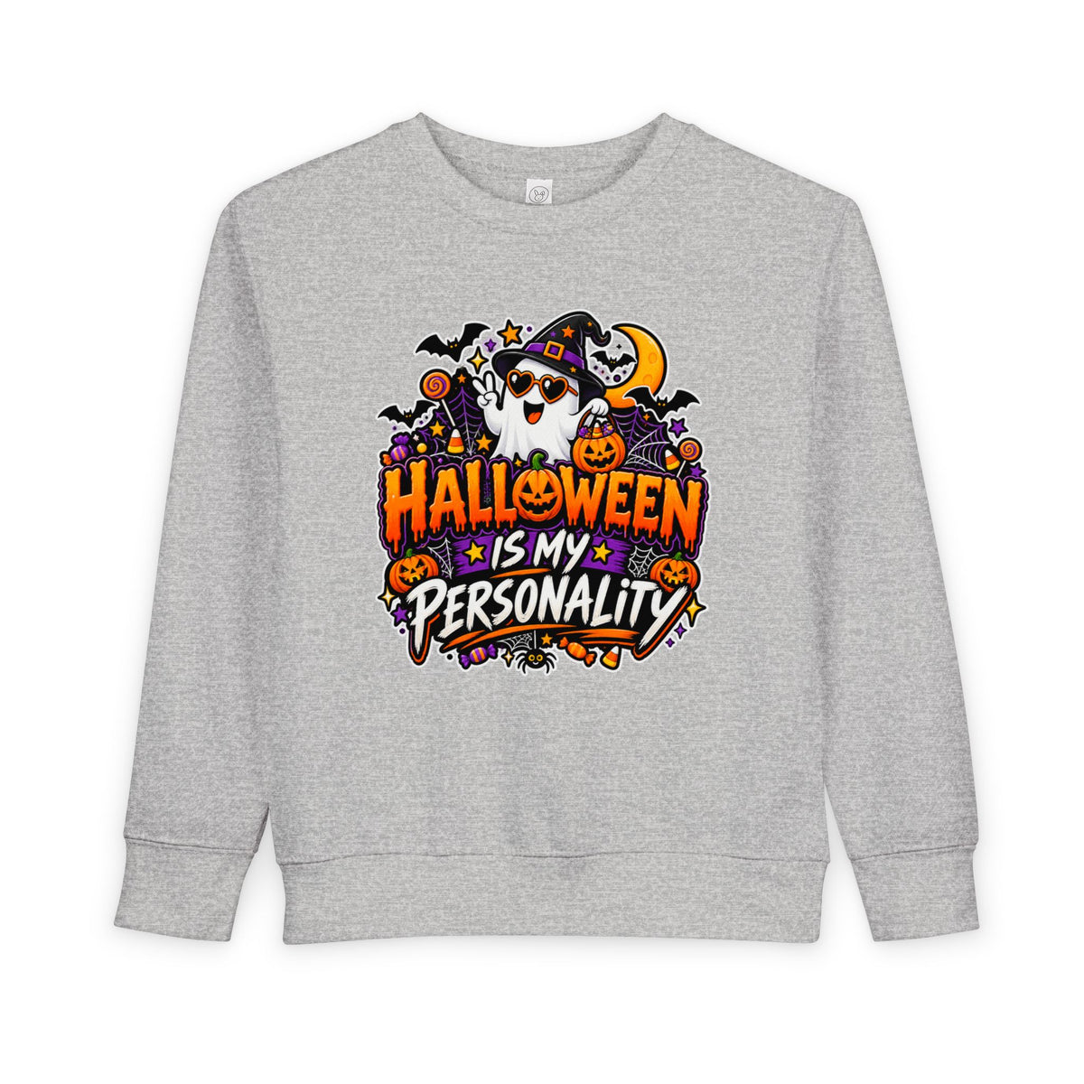 Bad to the Bone Halloween Toddler Sweatshirt