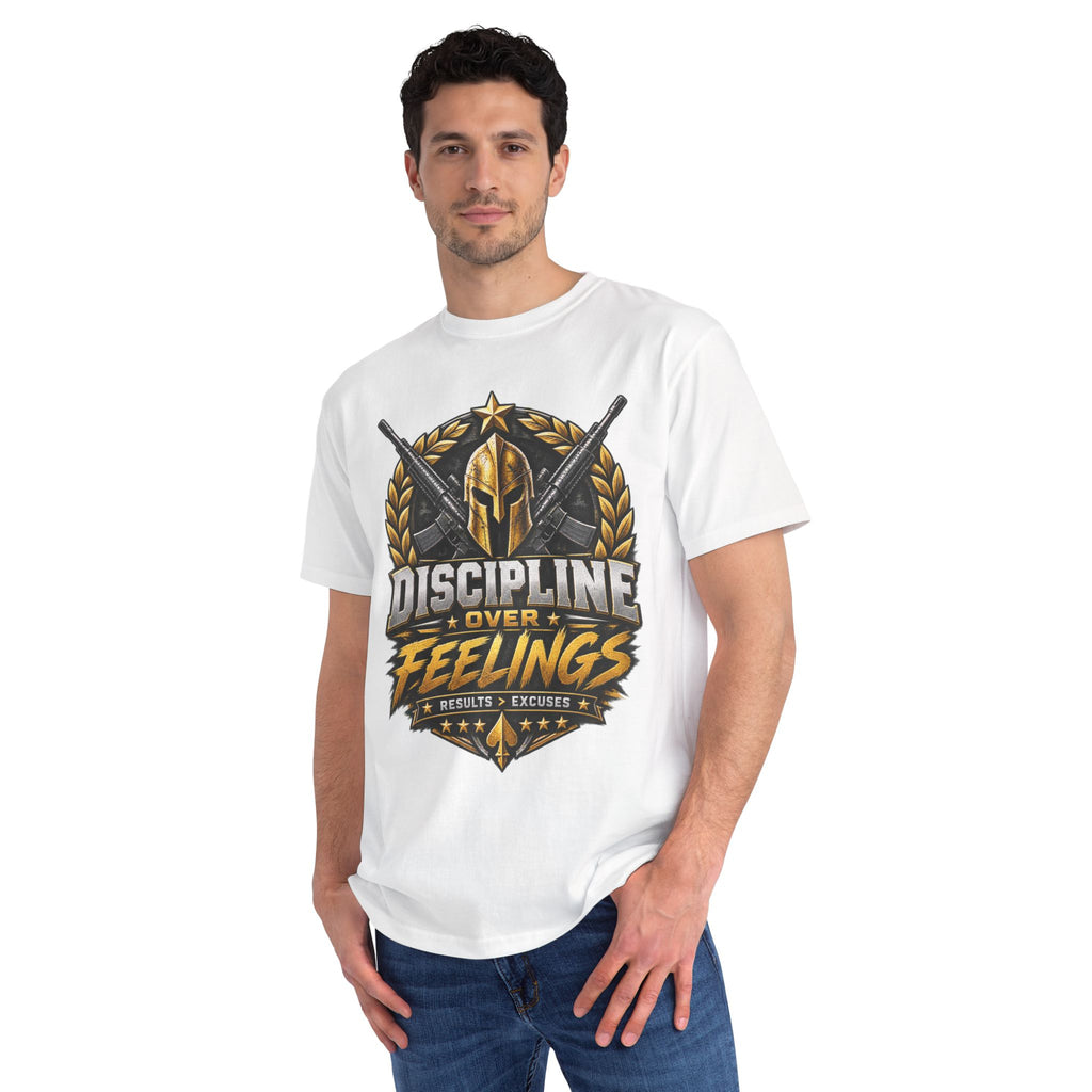 Discipline Over Feeling — Organic Unisex T-Shirt
