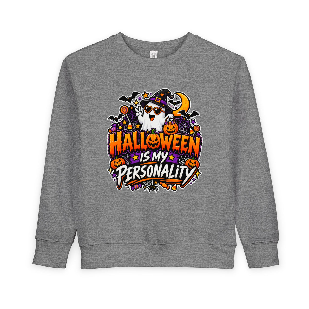 Bad to the Bone Halloween Toddler Sweatshirt