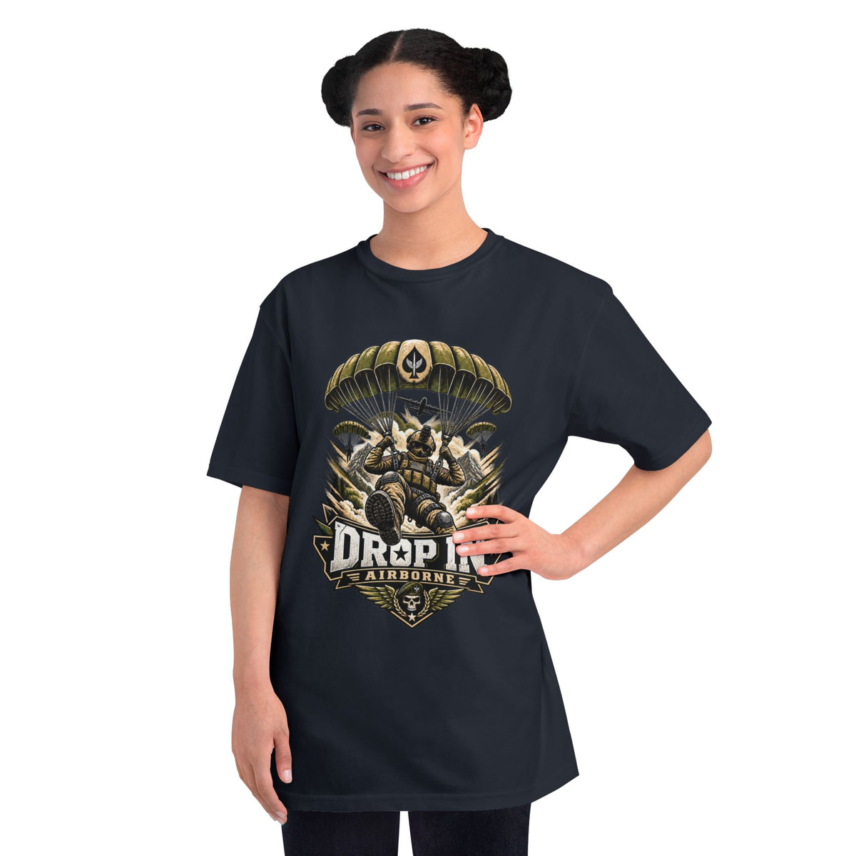 Drop In Airborne — Organic Unisex T-Shirt