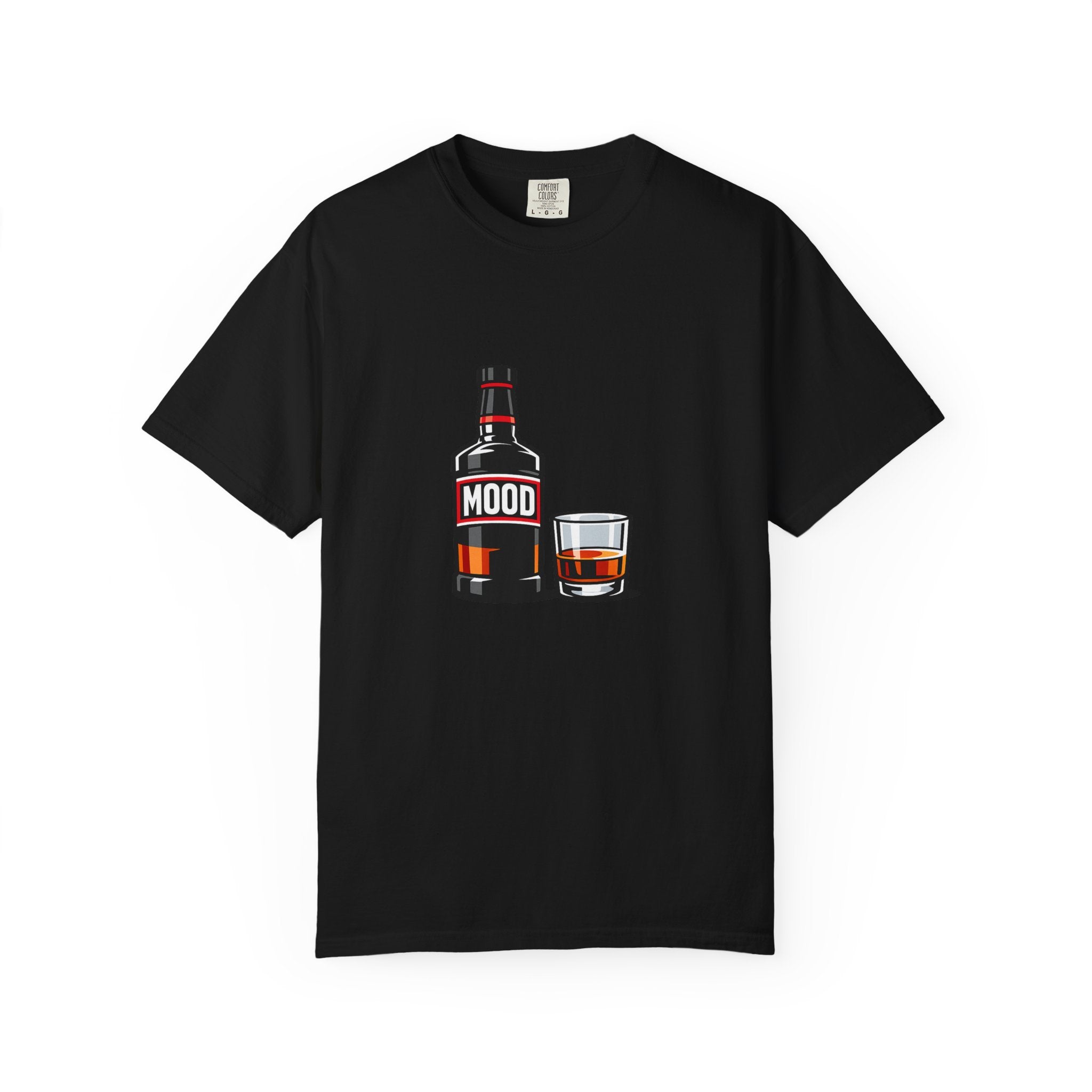 Mood Whiskey Bottle and Glass T-Shirt | Drinking Illustration