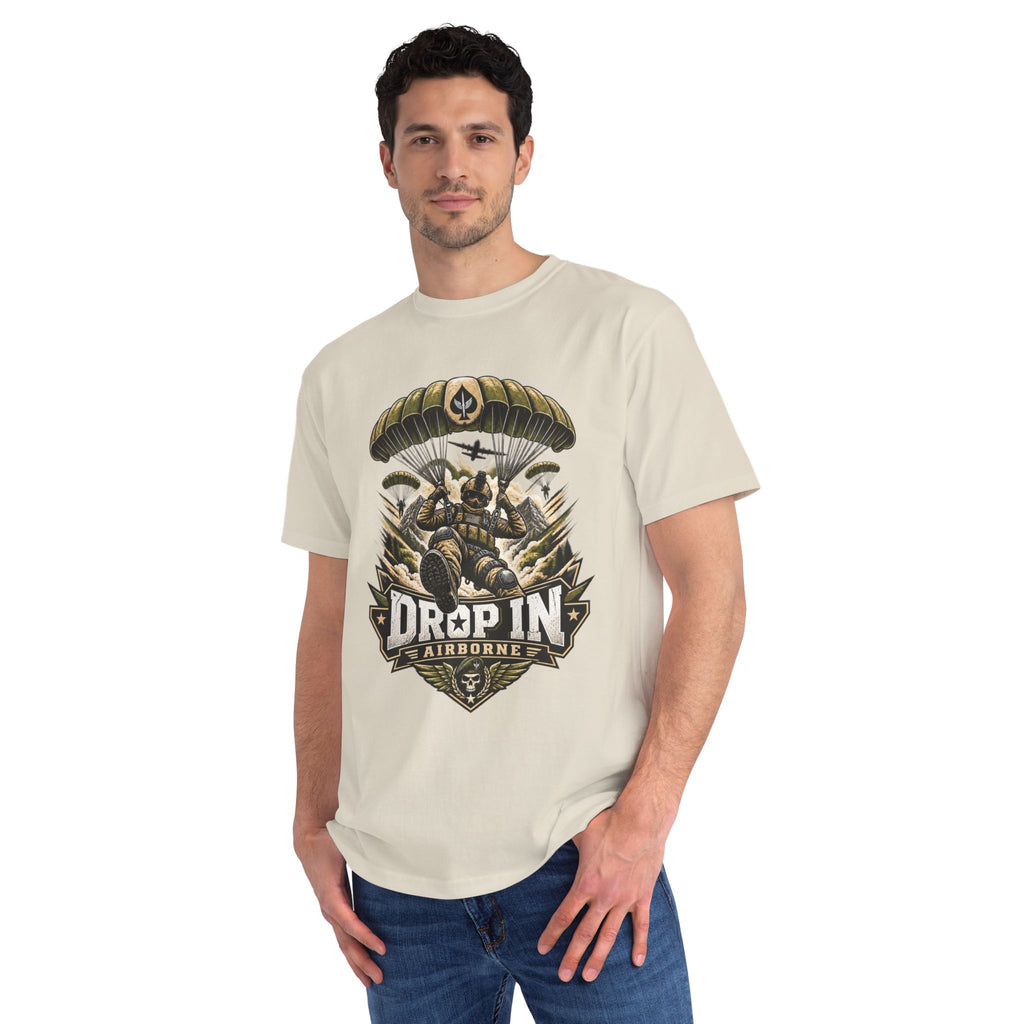 Drop In Airborne — Organic Unisex T-Shirt