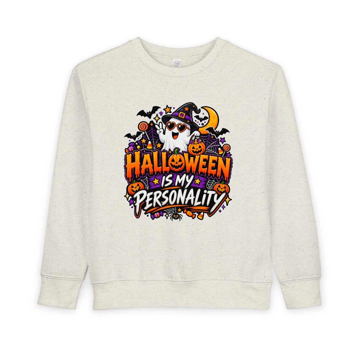 Bad to the Bone Halloween Toddler Sweatshirt