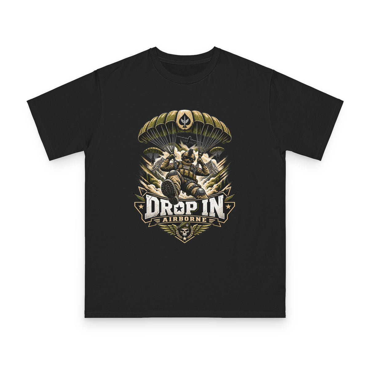 Drop In Airborne — Organic Unisex T-Shirt