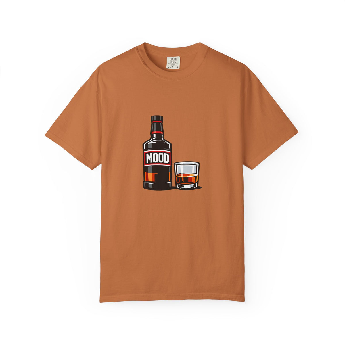 Mood Whiskey Bottle and Glass T-Shirt | Drinking Illustration
