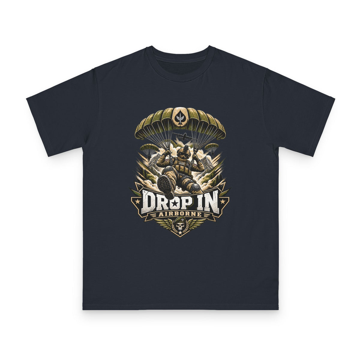 Drop In Airborne — Organic Unisex T-Shirt