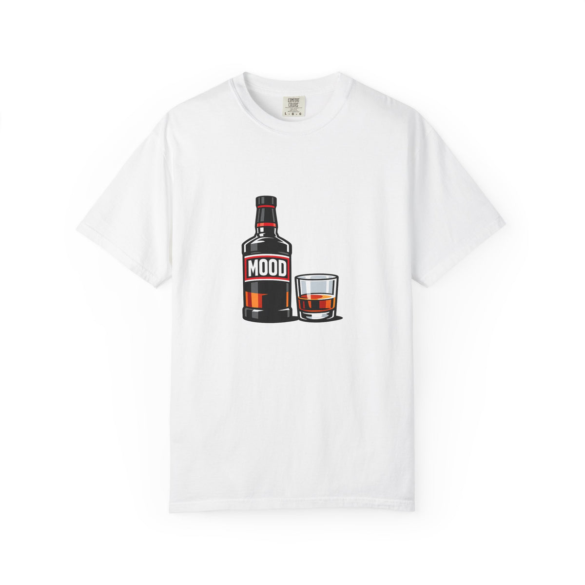 Mood Whiskey Bottle and Glass T-Shirt | Drinking Illustration