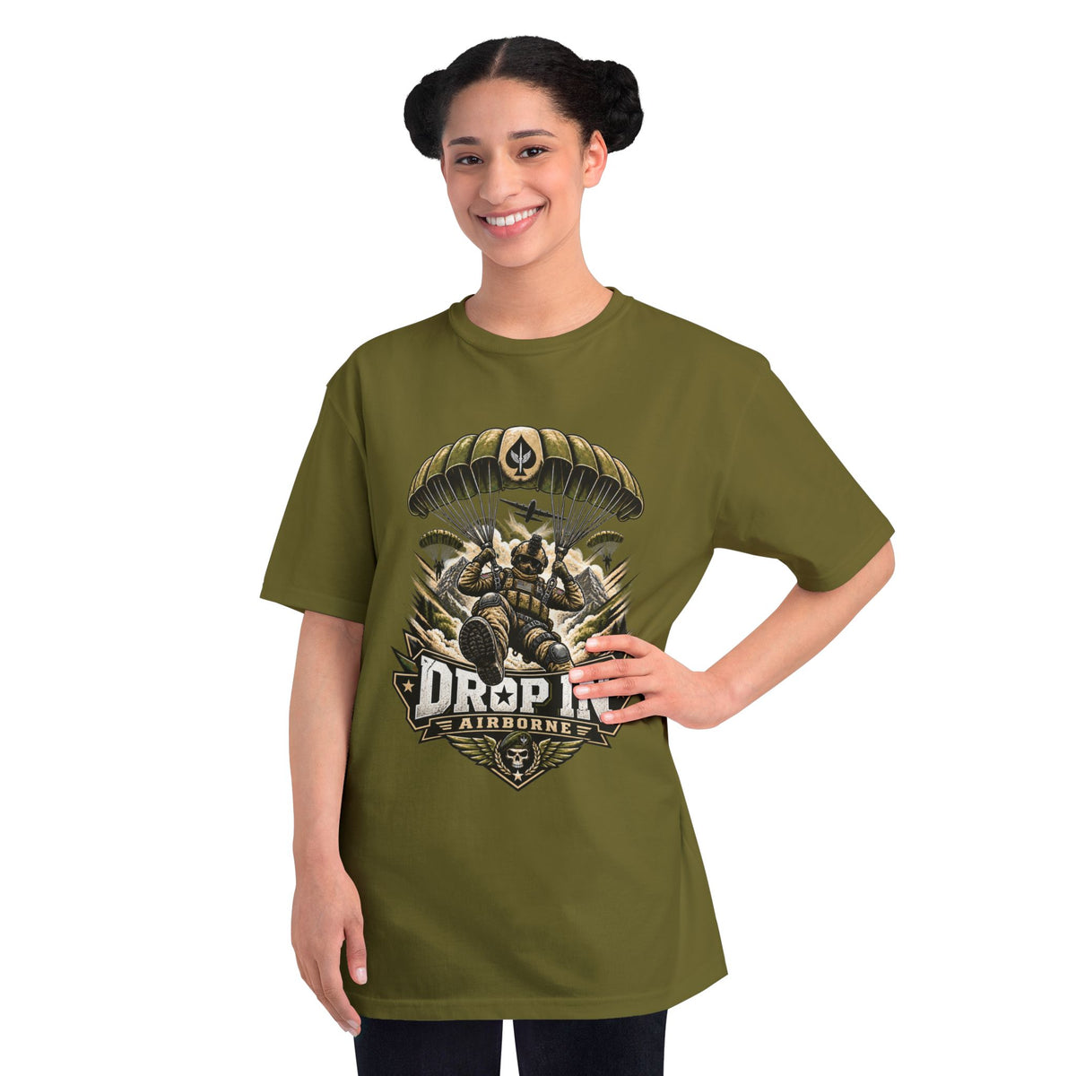 Drop In Airborne — Organic Unisex T-Shirt