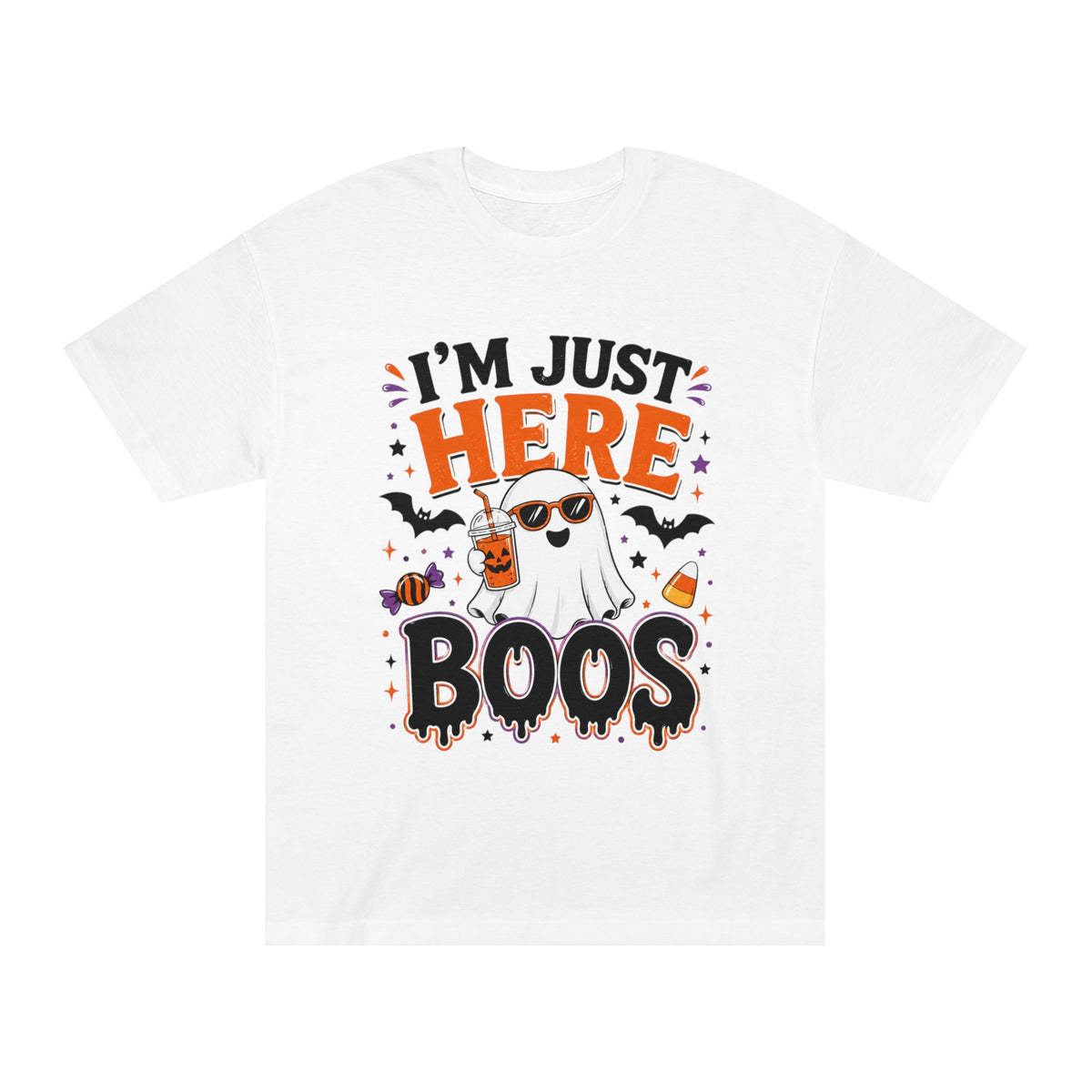 I'm Just Here for the Boos Halloween Unisex Graphic Tee