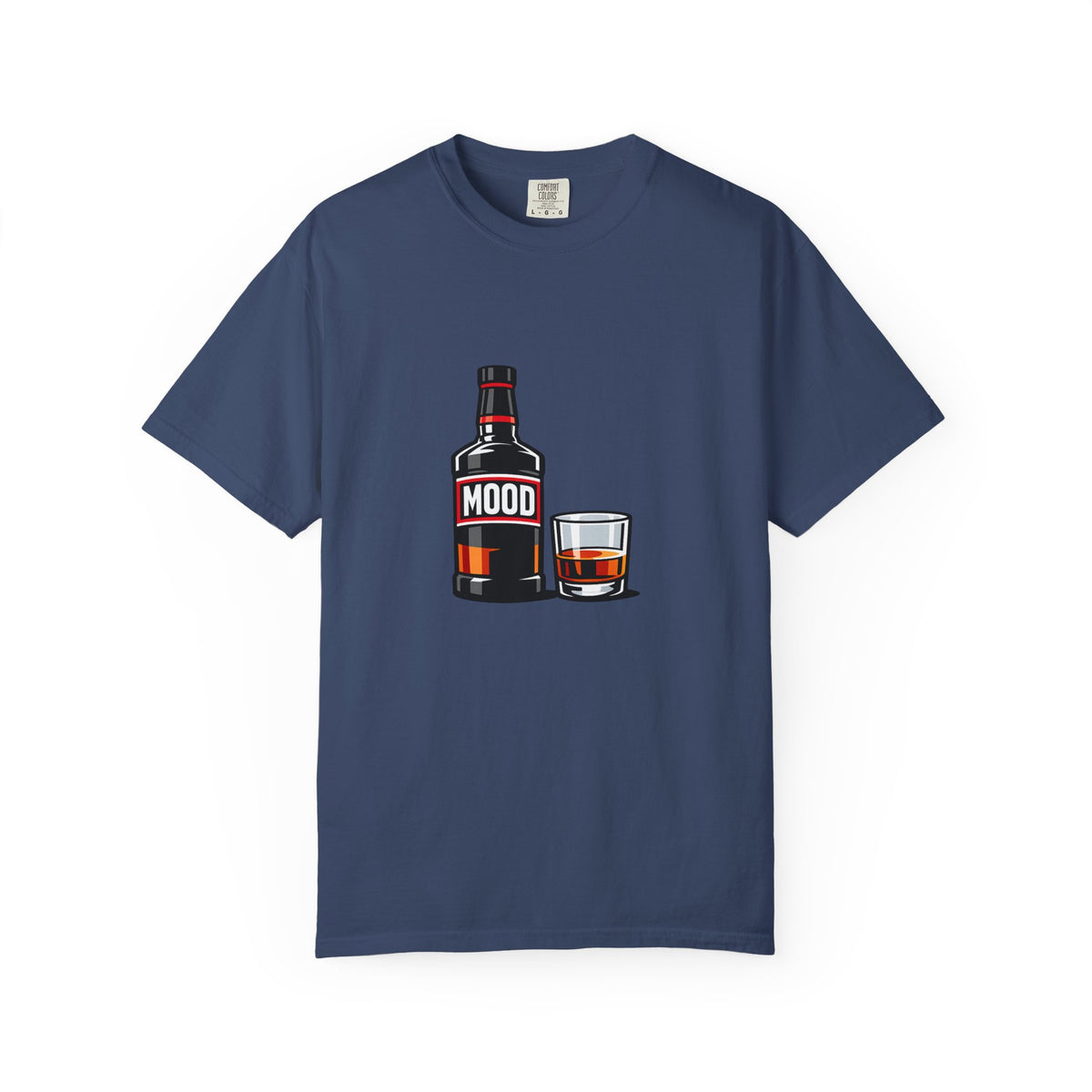 Mood Whiskey Bottle and Glass T-Shirt | Drinking Illustration