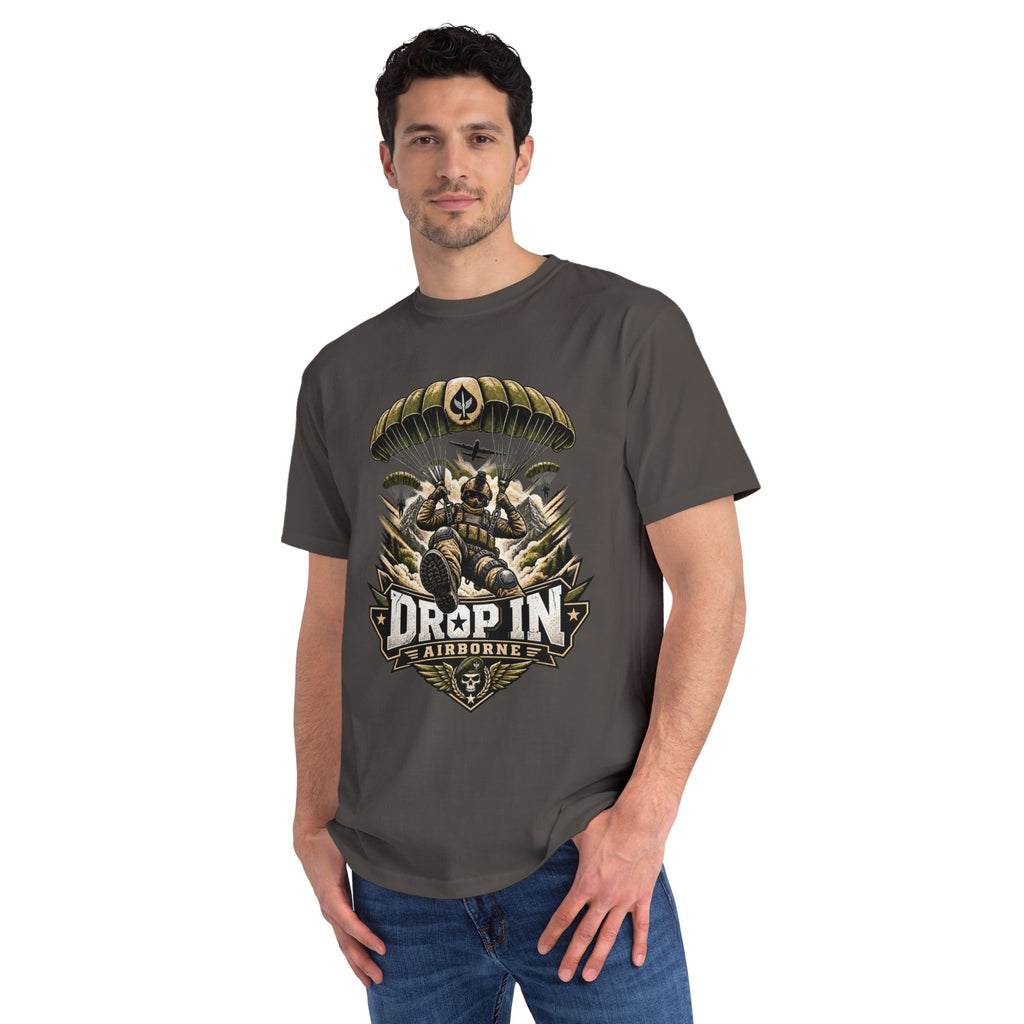 Drop In Airborne — Organic Unisex T-Shirt