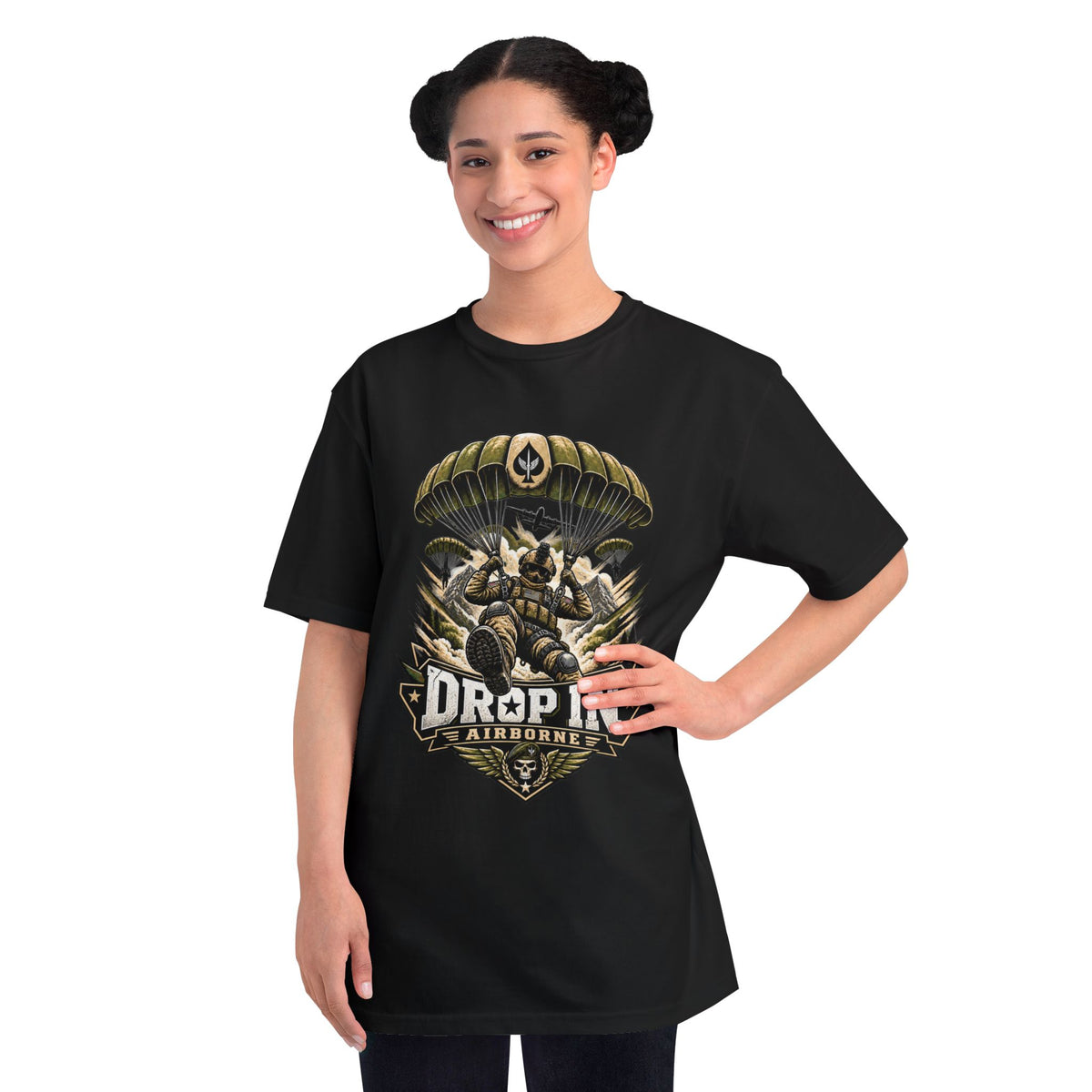 Drop In Airborne — Organic Unisex T-Shirt