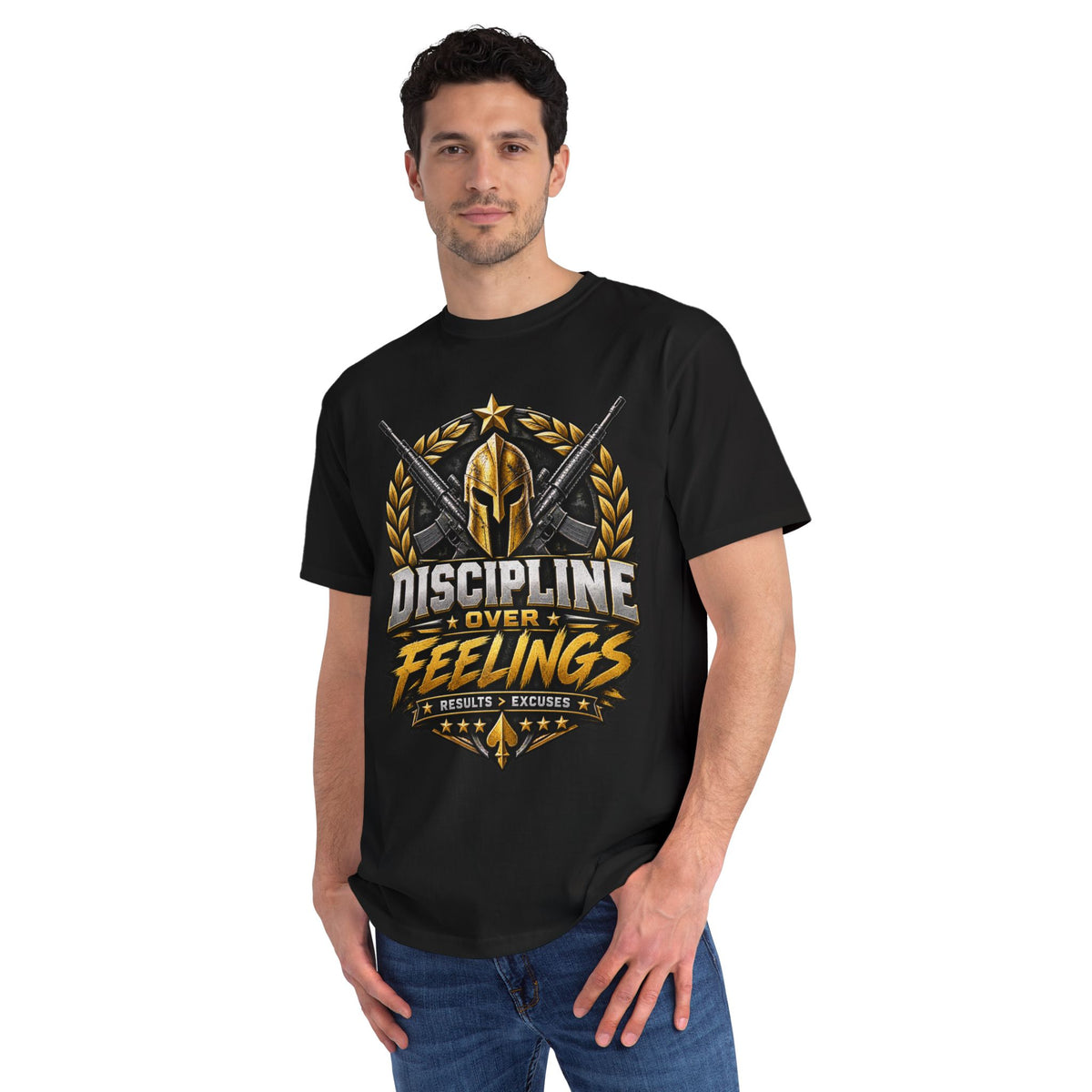 Discipline Over Feeling — Organic Unisex T-Shirt