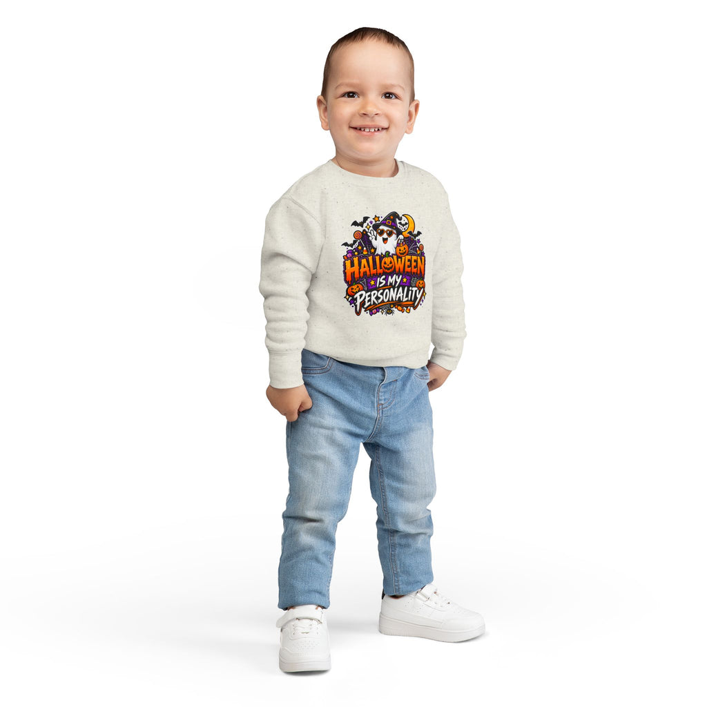 Bad to the Bone Halloween Toddler Sweatshirt