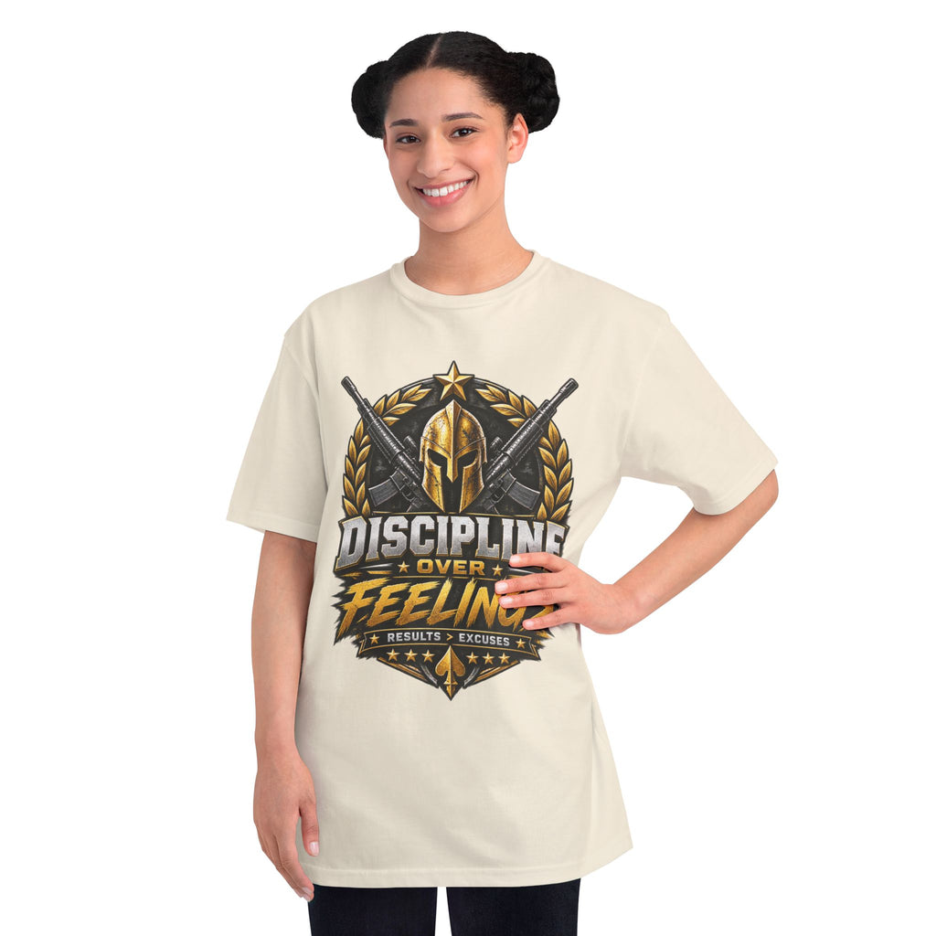 Discipline Over Feeling — Organic Unisex T-Shirt