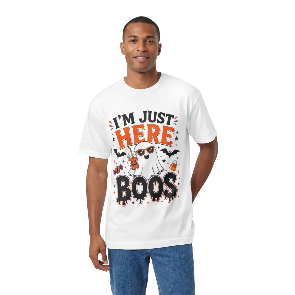 I'm Just Here for the Boos Halloween Unisex Graphic Tee