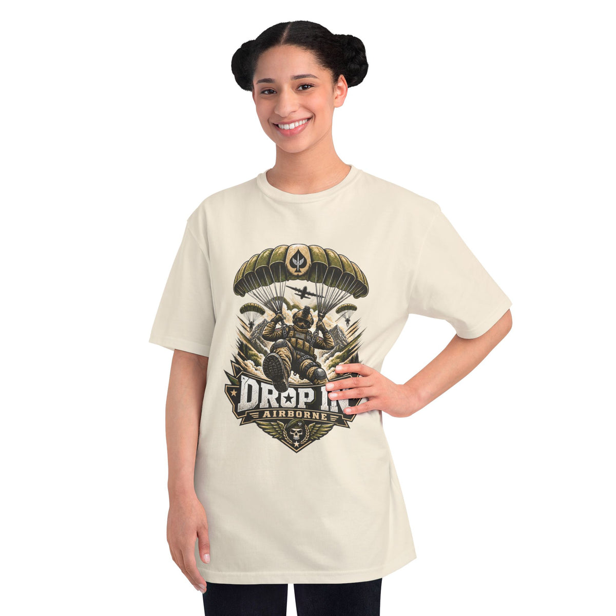 Drop In Airborne — Organic Unisex T-Shirt