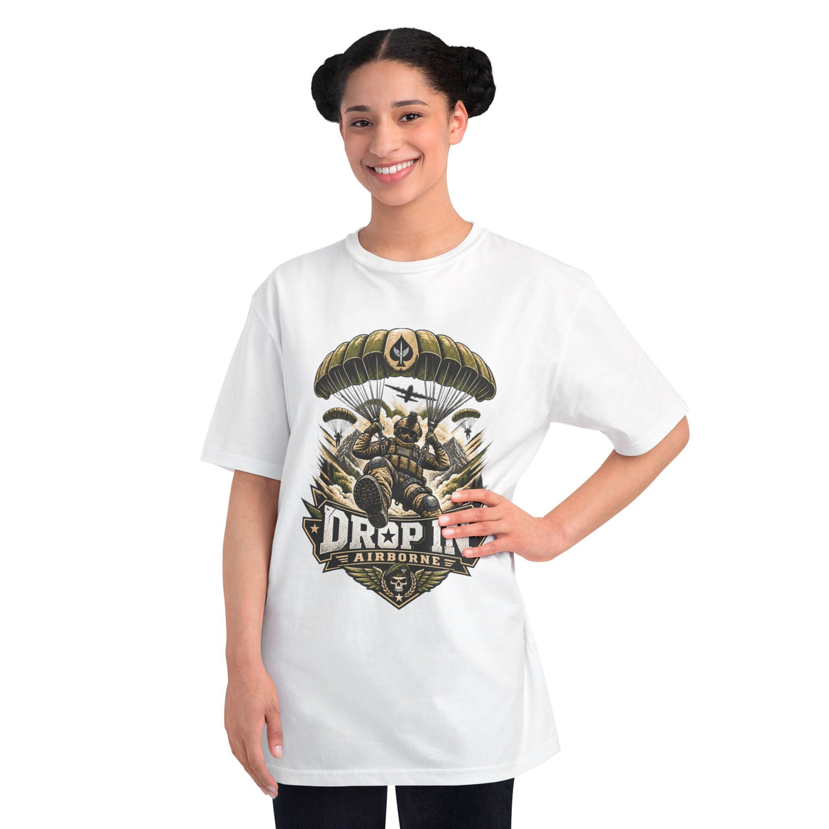 Drop In Airborne — Organic Unisex T-Shirt