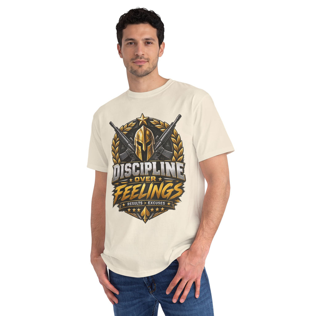 Discipline Over Feeling — Organic Unisex T-Shirt