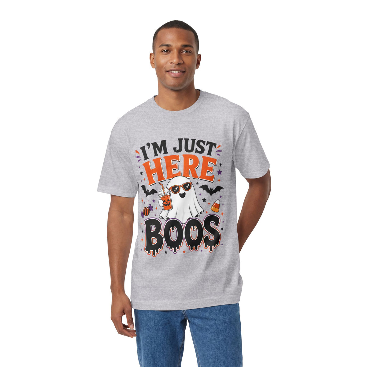 I'm Just Here for the Boos Halloween Unisex Graphic Tee