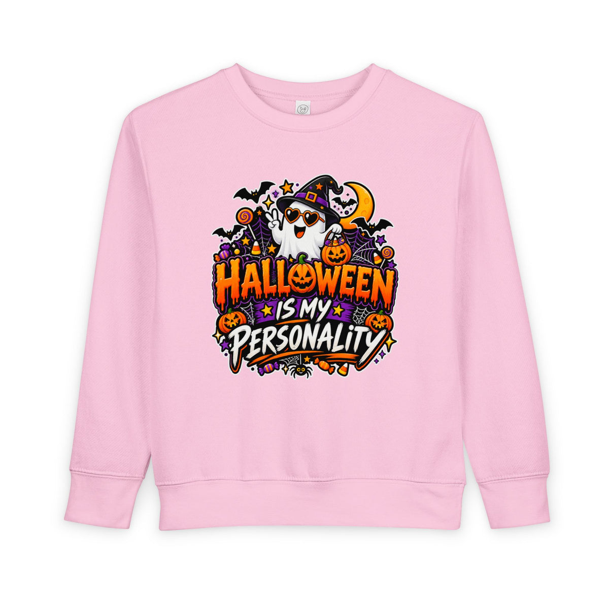 Bad to the Bone Halloween Toddler Sweatshirt