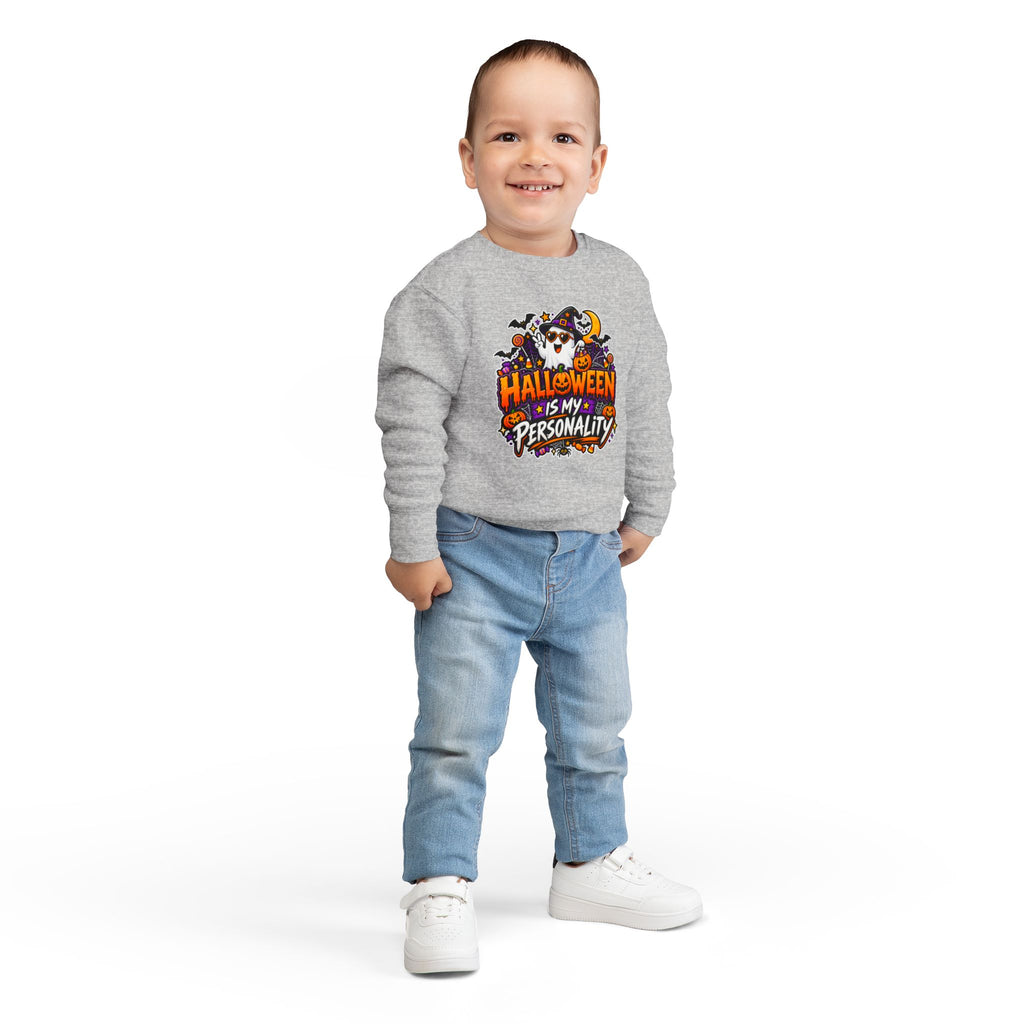 Bad to the Bone Halloween Toddler Sweatshirt