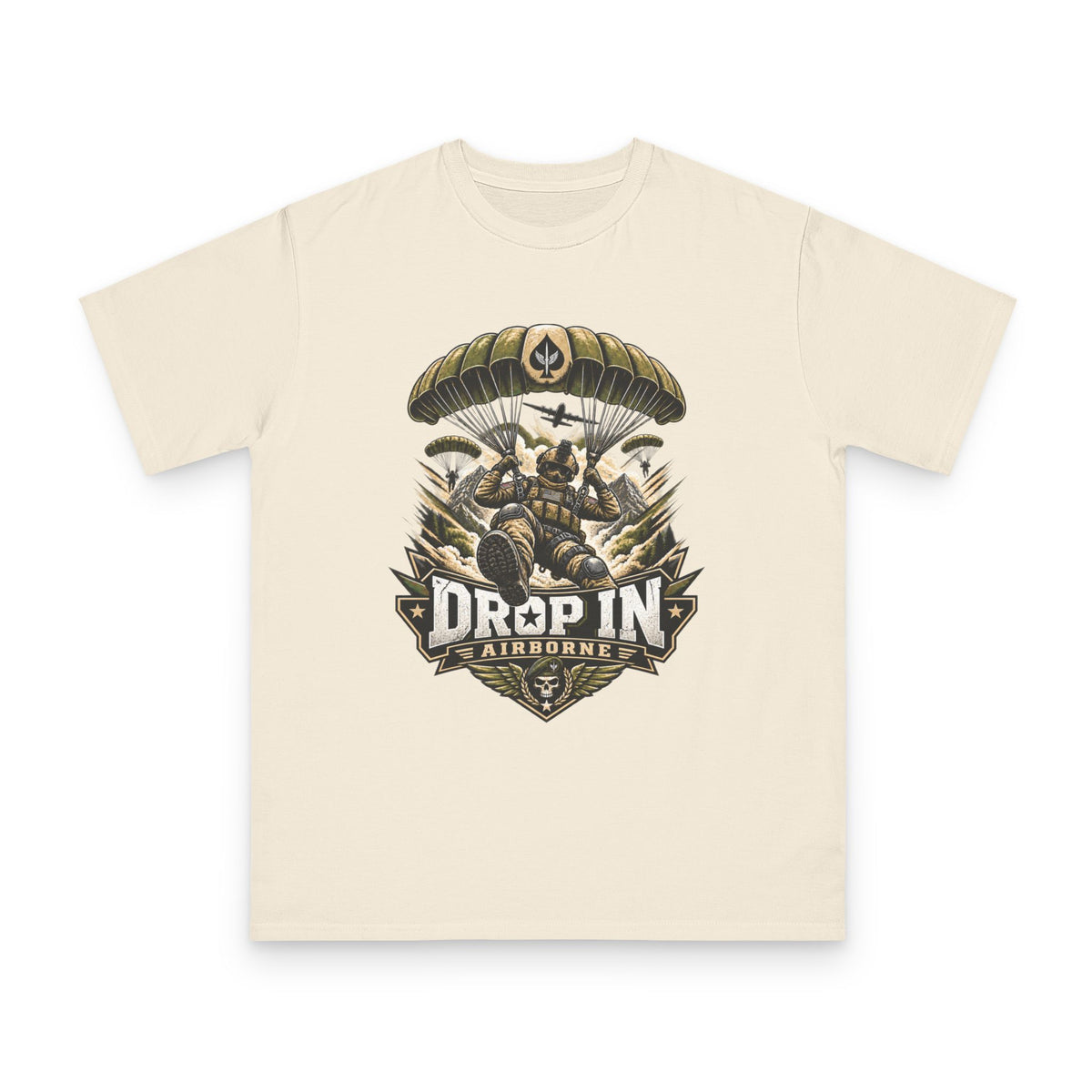 Drop In Airborne — Organic Unisex T-Shirt