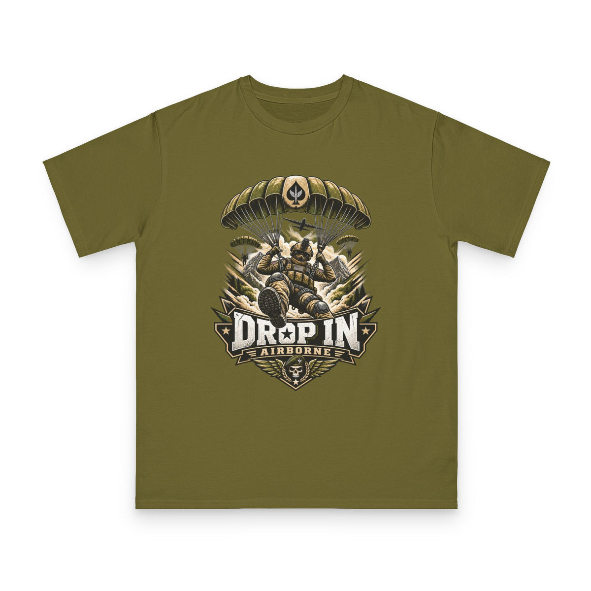 Drop In Airborne — Organic Unisex T-Shirt