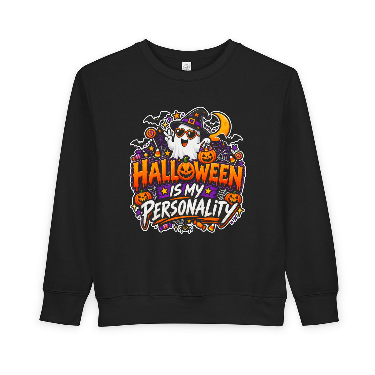 Bad to the Bone Halloween Toddler Sweatshirt