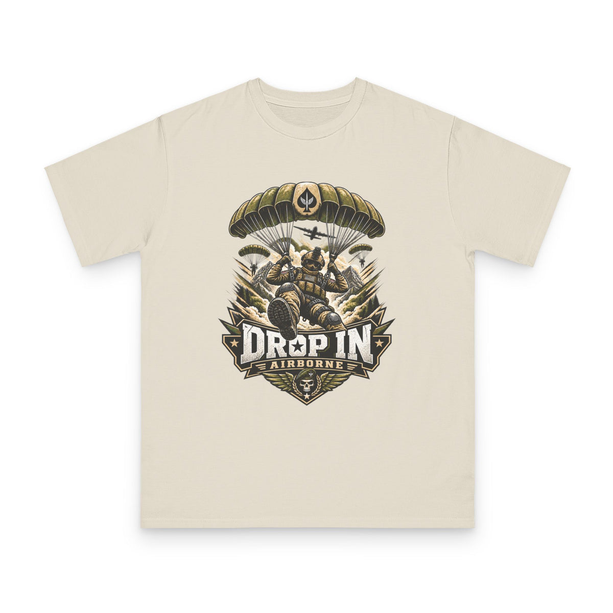 Drop In Airborne — Organic Unisex T-Shirt