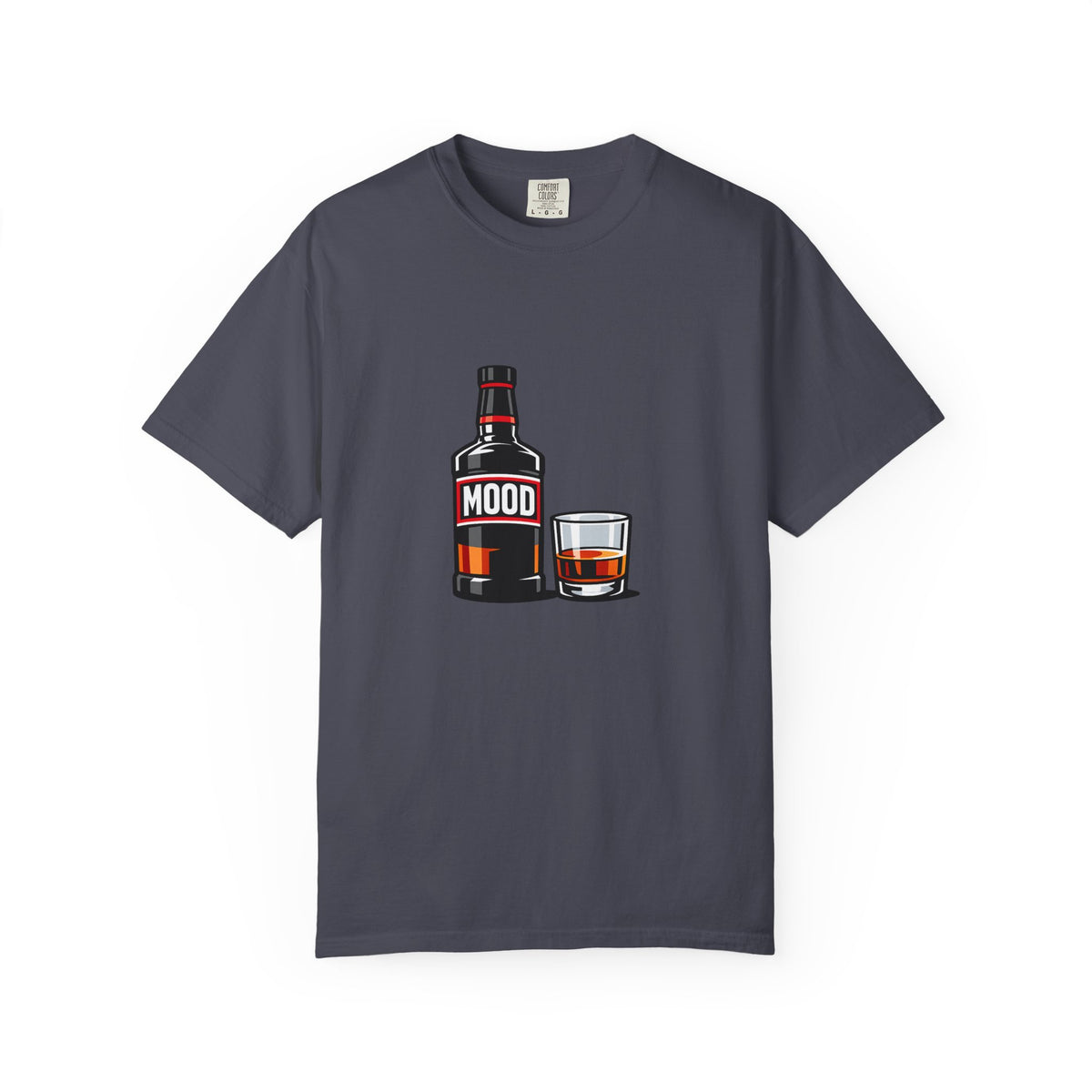 Mood Whiskey Bottle and Glass T-Shirt | Drinking Illustration
