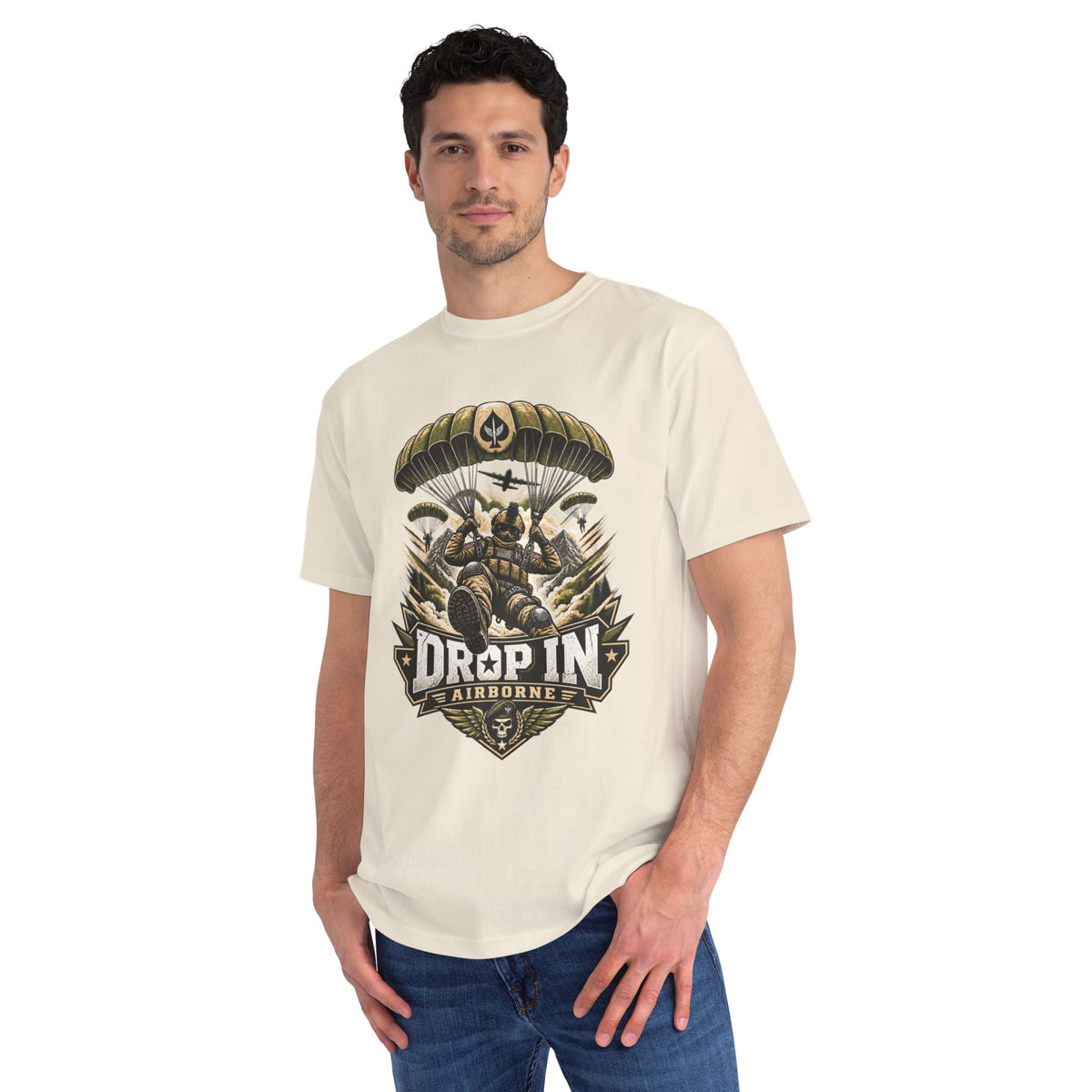 Drop In Airborne — Organic Unisex T-Shirt