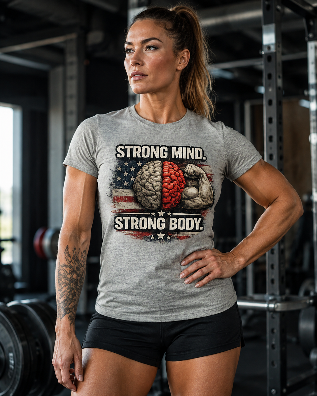 Strong Mind, Strong Body Women’s Motivation T-Shirt