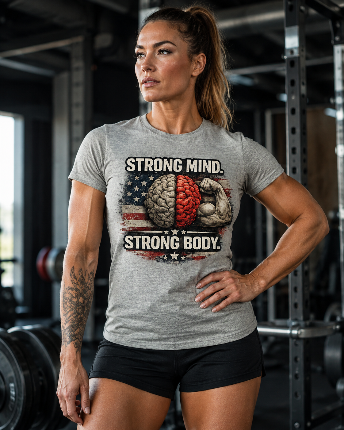 Strong Mind, Strong Body Women’s Motivation T-Shirt