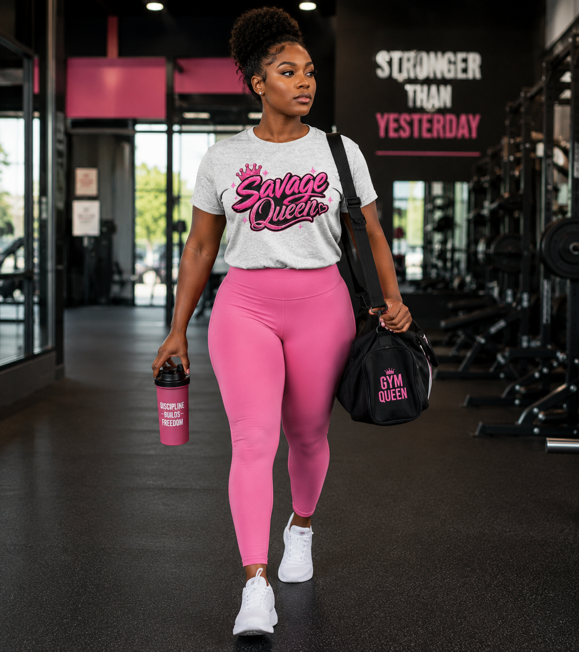 Savage Queen Pink Graphic Tee – Cute, Bold & Confident Women's T-Shirt | Girl Boss | Queen Vibes | Fashion Statement
