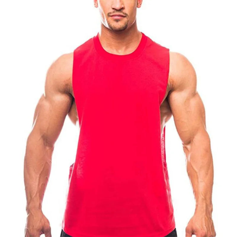 Just Gym Wear Muscle Guys Clothing Mens Loose Open Side Tank Tops For Male Summer Cut Off Sleeveless Active Shirts Fitness Vest