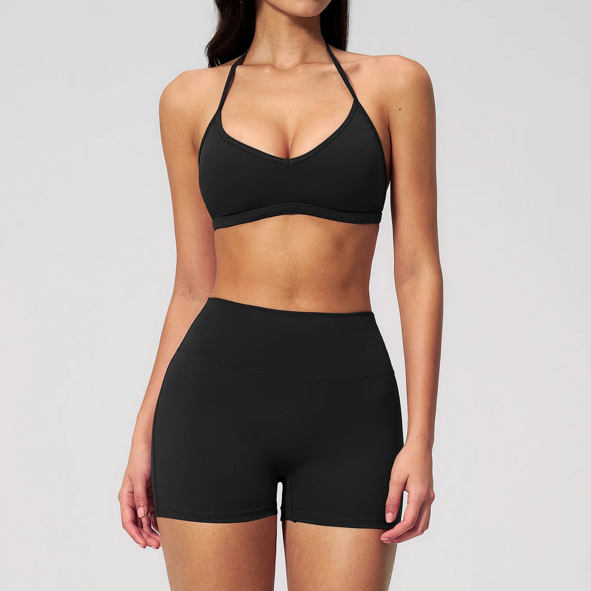 Summer Yoga Set 2 Pieces Women Tracksuit Workout Clothes Sports Outfits High Waist Shorts Fitness Sports Suit Female Gym Clothes