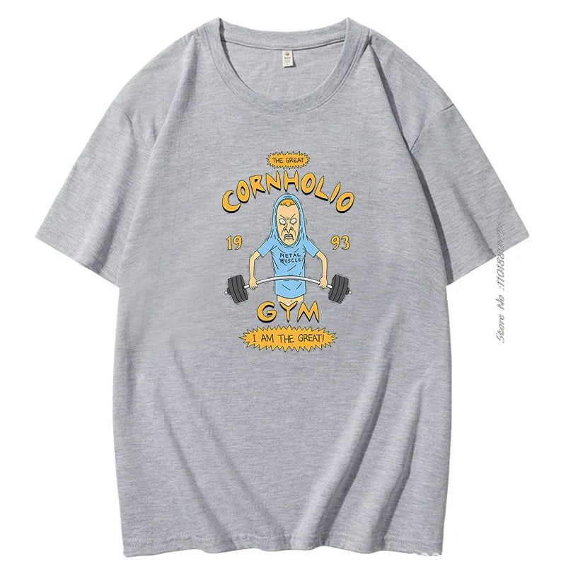 Beavis And Butthead Tshirts Novelty Funny Cartoon Graphic Tshirts Casual Clothing Summer Male Oversized Short Sleeve T-Shirts