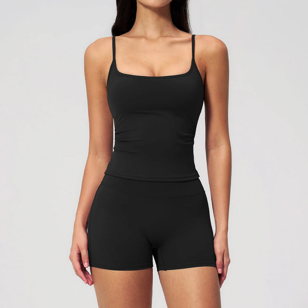 Summer Yoga Set 2 Pieces Women Tracksuit Workout Clothes Sports Outfits High Waist Shorts Fitness Sports Suit Female Gym Clothes