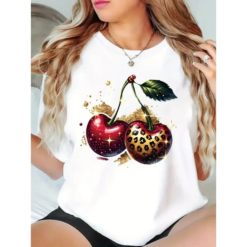 The New Hot Selling Fashion Casual Naughty Girl Printed Women's Short-sleeved Top Women Clothes  Graphic T Shirts Polyester