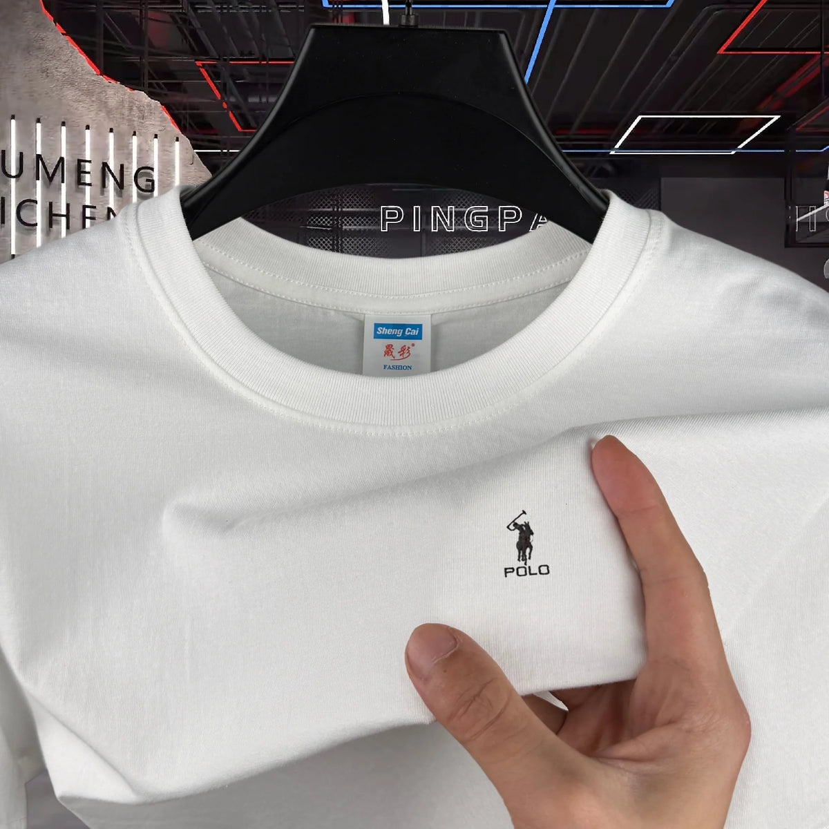 100% Pure Cotton High-End Brand Round Neck Short Sleeved Men's T-Shirt Summer Fashion Luxury Embroidery Design Paul Casual Top